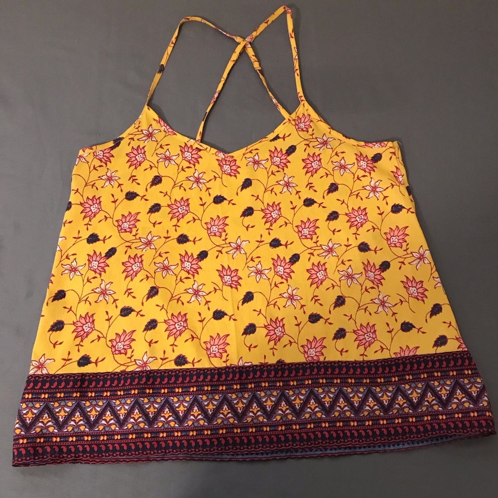 Hollister Women’s Floral Patterned Strappy Tank Top